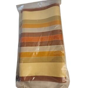 Vintage Wellington Chair Renew Kit Brown Orange Yellow 15" x 67" 70s Style Fall